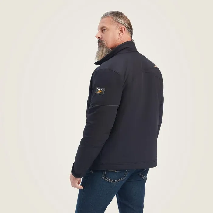 Men Jackets and Vests Ariat Rebar DriTEK DuraStretch Insulated Jacket Black