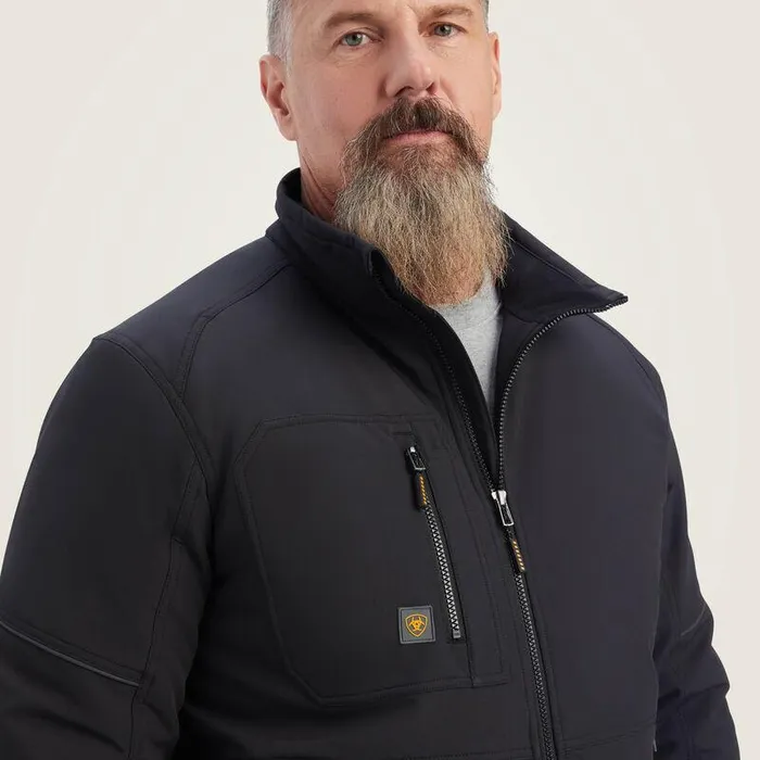 Men Jackets and Vests Ariat Rebar DriTEK DuraStretch Insulated Jacket Black