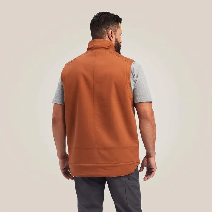 Men Jackets and Vests Ariat Rebar DuraCanvas Vest Copper Men Jackets and Vests Ariat Rebar DuraCanvas Vest Copper