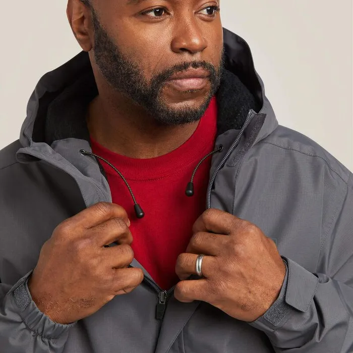 Men Jackets and Vests Ariat Rebar Stormshell Waterproof Jacket Rebar Grey Men Jackets and Vests Ariat Rebar Stormshell Waterproof Jacket Rebar Grey