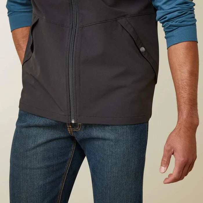 Men Jackets and Vests Ariat Rebar Weatherproof Convertible Jacket Black