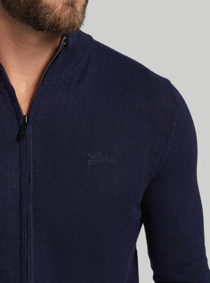Men Jackets GUESS Eco Blue Peers Cardigan Jacket