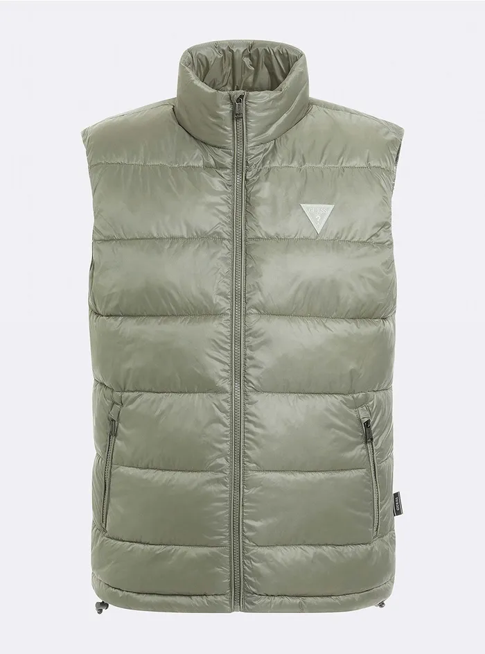 Men Jackets GUESS Eco Green Super Light Puffer Vest