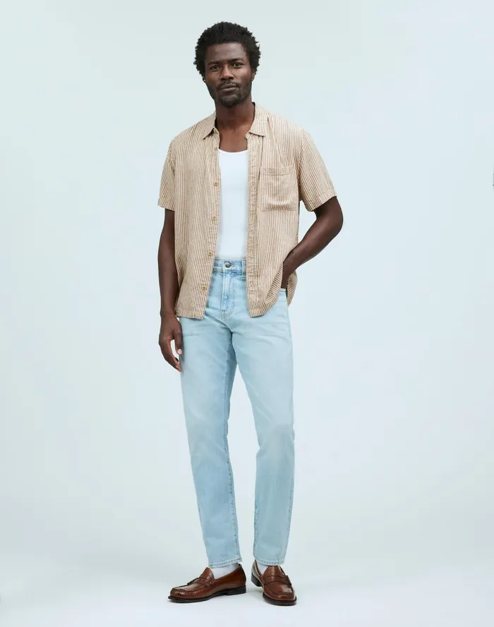 Men Jeans Madewell Athletic Slim Jeans Brantwood Wash
