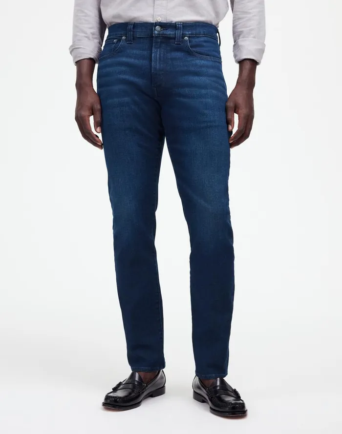 Men Jeans Madewell Slim Jeans Airy Stretch Denim Edition Locust Wash