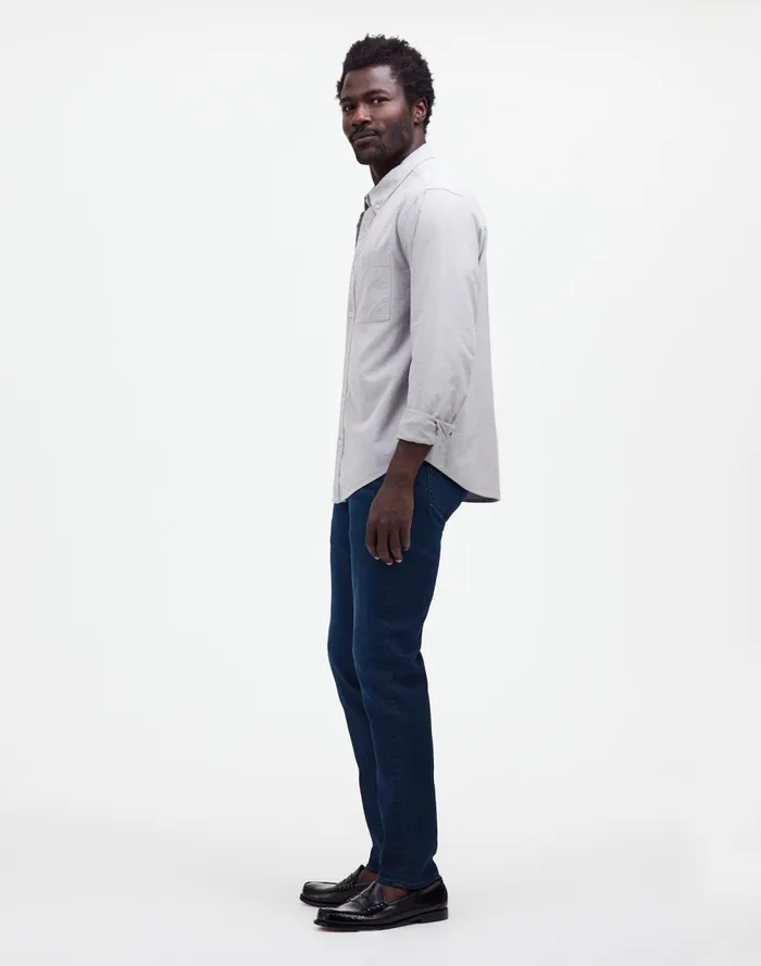 Men Jeans Madewell Slim Jeans Airy Stretch Denim Edition Locust Wash