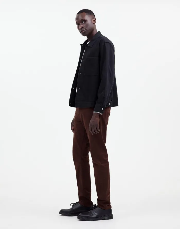 Men Jeans Madewell The Athletic Allday Slim Pant Dark Carob