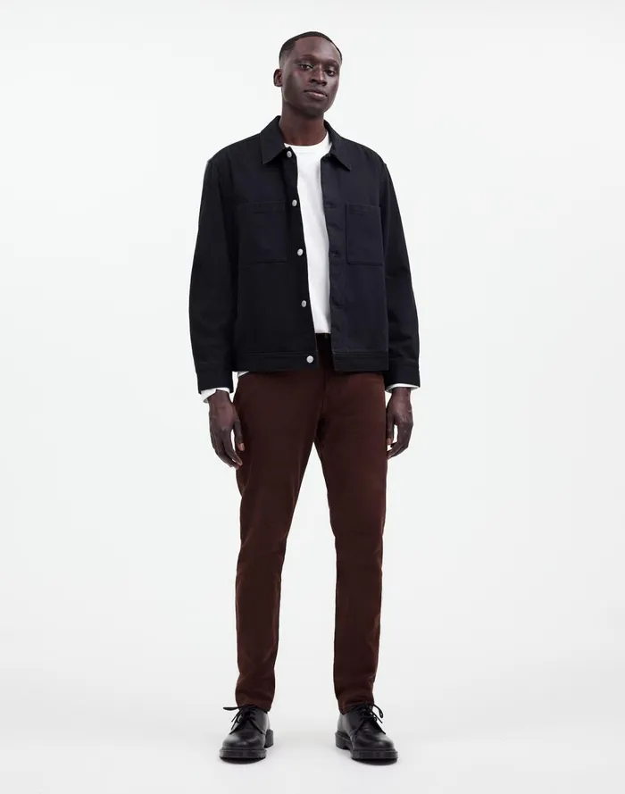 Men Jeans Madewell The Athletic Allday Slim Pant Dark Carob
