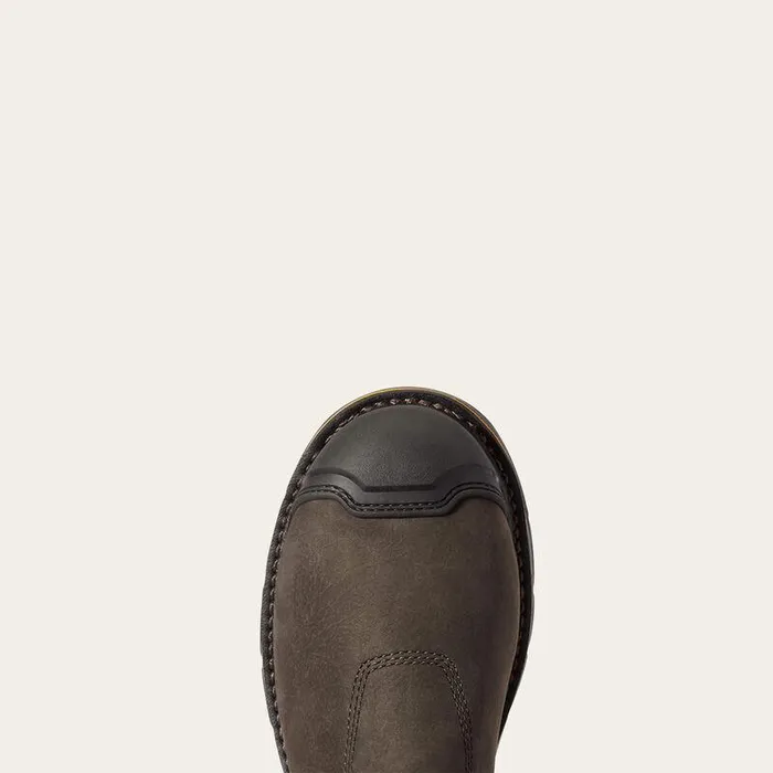 Men LaceUp Ariat Stump Jumper PullOn Waterproof Composite Toe Work Boot Iron Coffee Men LaceUp Ariat Stump Jumper PullOn Waterproof Composite Toe Work Boot Iron Coffee