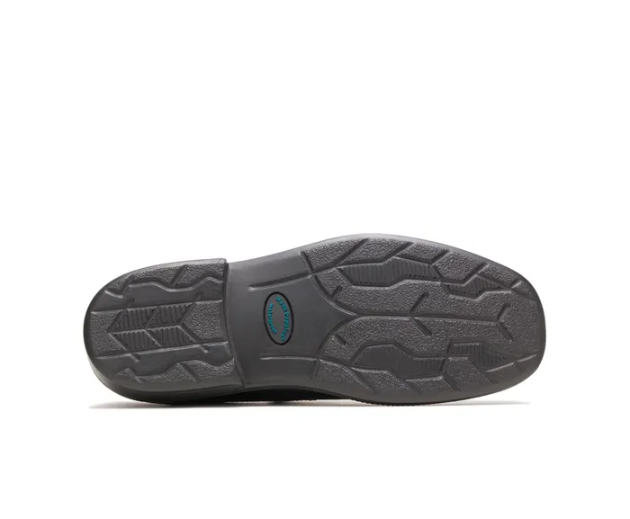 Men Leverage Black Leather Walking Shoes Hush Puppies Men Leverage Black Leather Walking Shoes Hush Puppies