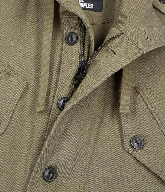 Men Long Khaki Hooded Parka THE KOOPLES Coats and Jackets