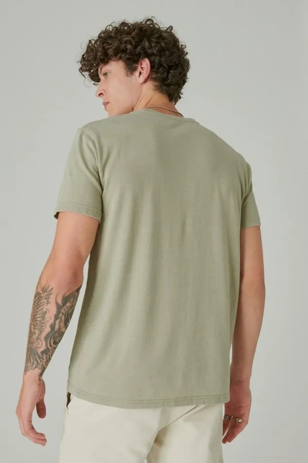 Men Lucky Brand Graphic Tees Aloha Pinup Tee Tea