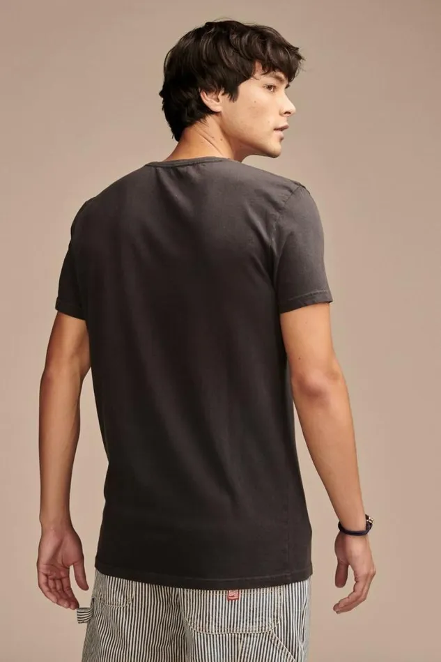 Men Lucky Brand Graphic Tees Ford Fun Truck Jet Black Men Lucky Brand Graphic Tees Ford Fun Truck Jet Black