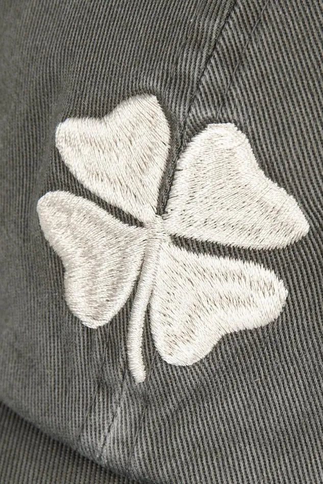 Men Lucky Brand Hats Lucky Clover Baseball Hat Open Grey