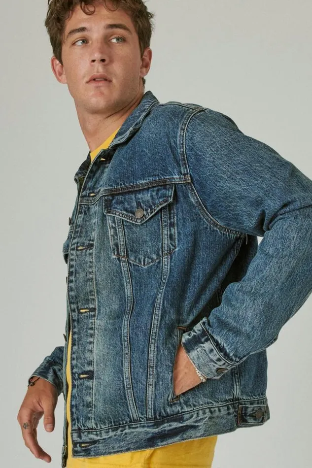 Men Lucky Brand Jackets and Outerwear The Trucker Jacket Yakima Ridge