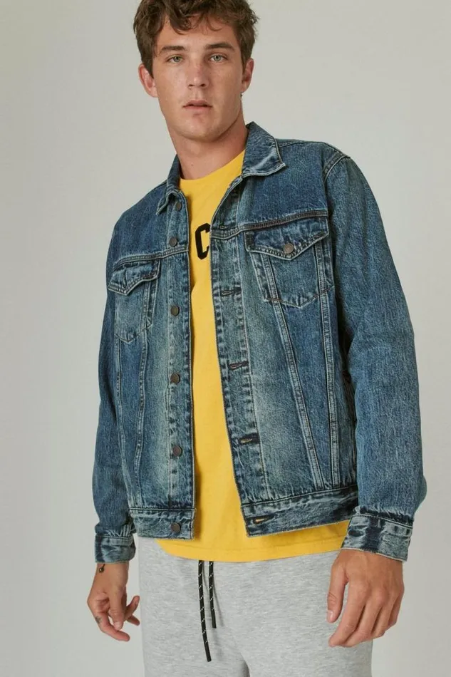 Men Lucky Brand Jackets and Outerwear The Trucker Jacket Yakima Ridge