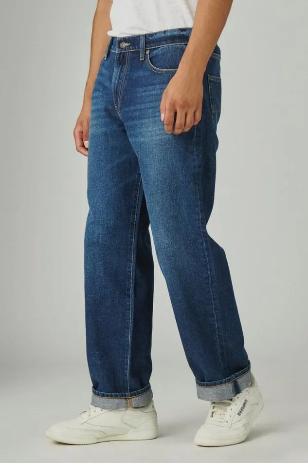 Men Lucky Brand Jeans 281 Baggy Straight Hemp Jean Levit