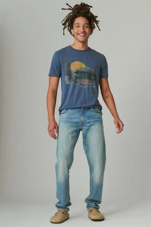 Men Lucky Brand Jeans 412 Athletic Slim Becrux