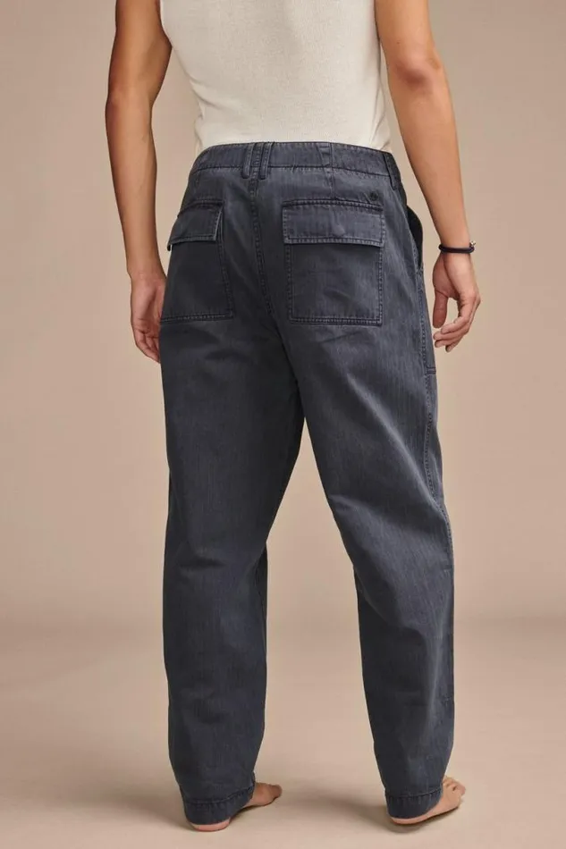 Men Lucky Brand Pants Herringbone Utility Pant Parisian Night