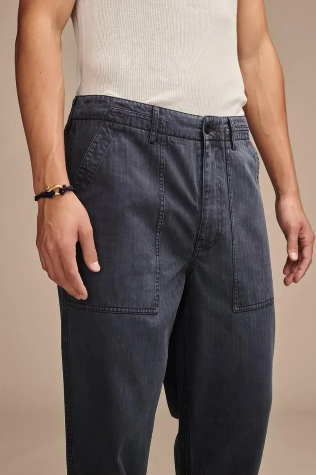 Men Lucky Brand Pants Herringbone Utility Pant Parisian Night
