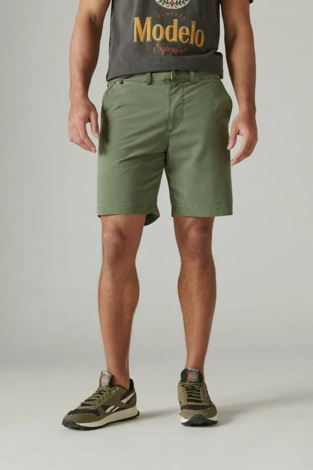 Men Lucky Brand Shorts 8034 Adventure Hybrid Short Four Leaf Clover