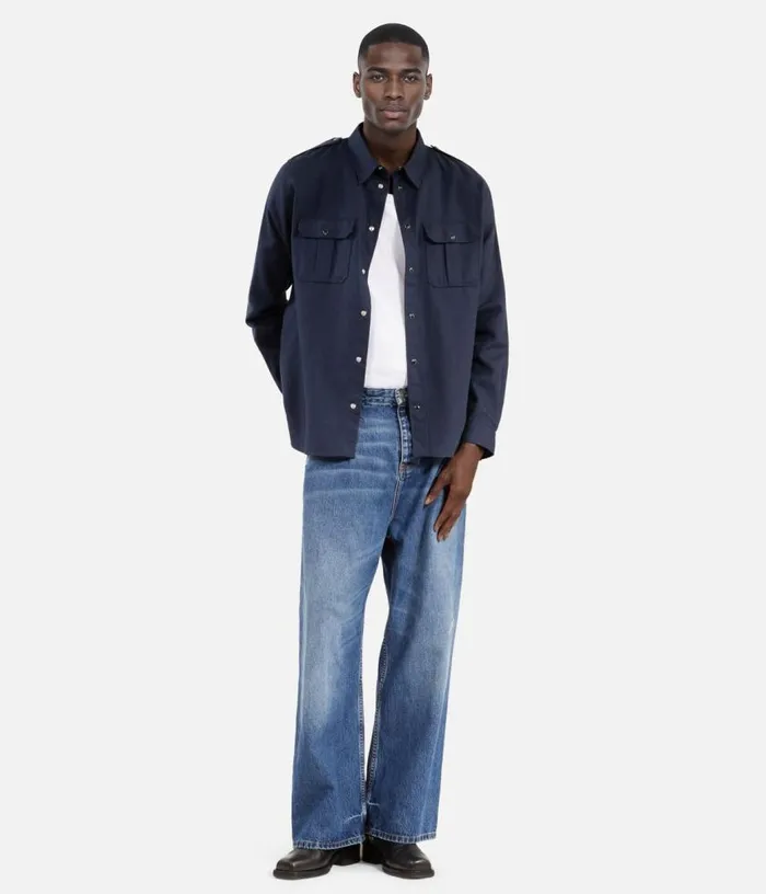 Men Navy Blue Shirt THE KOOPLES Shirts