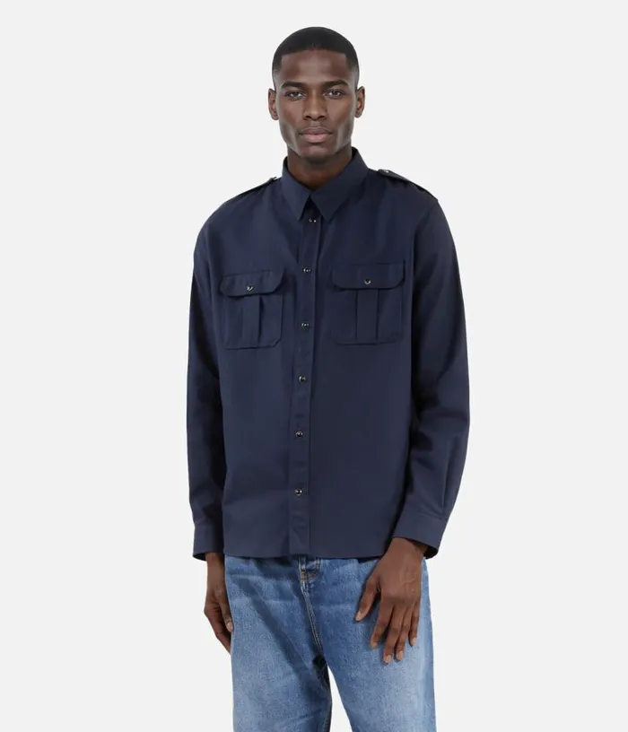 Men Navy Blue Shirt THE KOOPLES Shirts