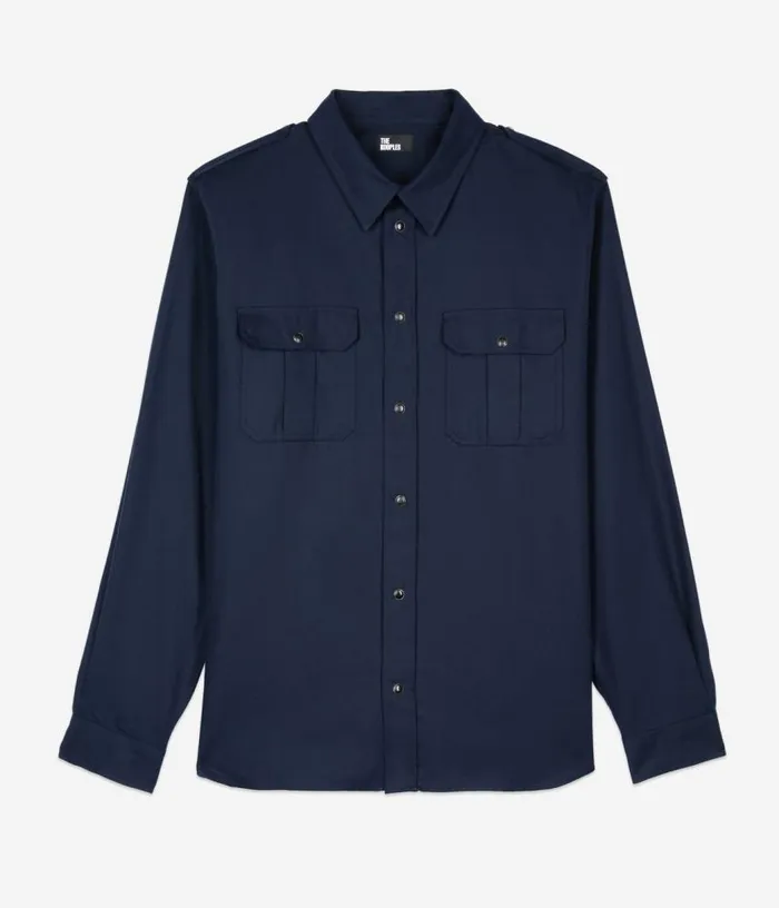 Men Navy Blue Shirt THE KOOPLES Shirts