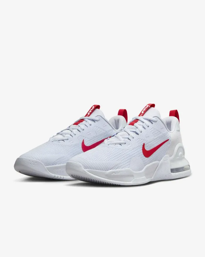 Men Nike All Shoes Air Max Alpha Trainer 5 Football Greypure Platinumwhiteuniversity Red