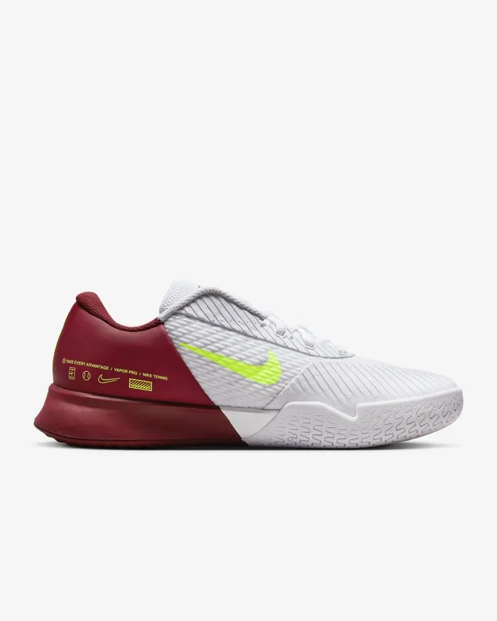 Men Nike All Shoes NikeCourt Air Zoom Vapor Pro 2 Whiteteam Redlime Blast