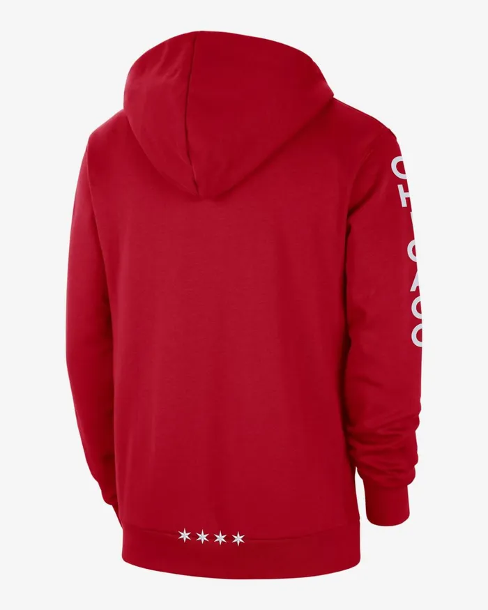 Men Nike Hoodies And Sweatshirts Chicago Bulls Standard Issue 202324 City Edition University Red