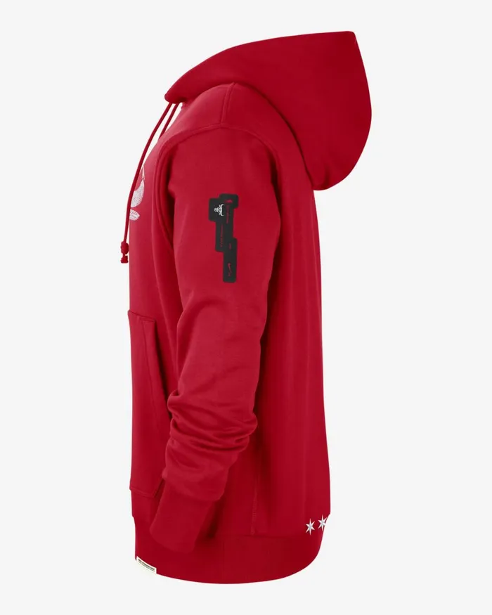Men Nike Hoodies And Sweatshirts Chicago Bulls Standard Issue 202324 City Edition University Red
