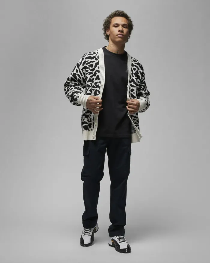 Men Nike Hoodies And Sweatshirts Jordan Flight Heritage Phantomblack