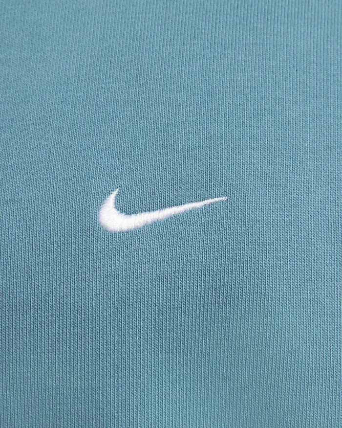 Men Nike Hoodies And Sweatshirts Solo Swoosh Noise Aquawhite