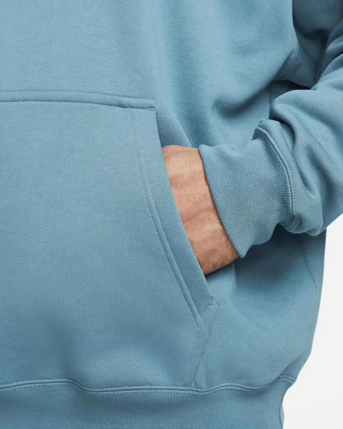 Men Nike Hoodies And Sweatshirts Solo Swoosh Noise Aquawhite