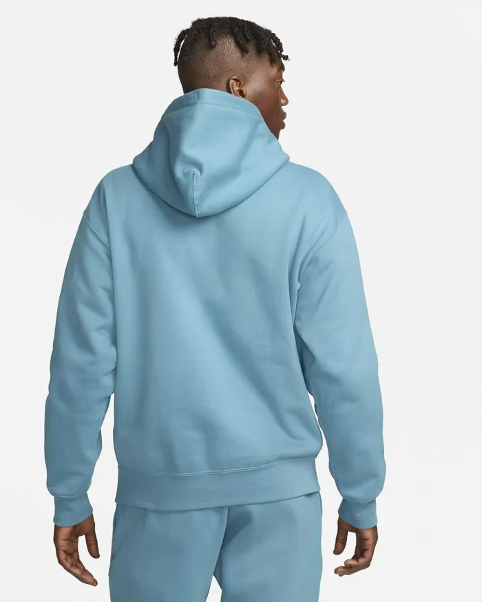 Men Nike Hoodies And Sweatshirts Solo Swoosh Noise Aquawhite