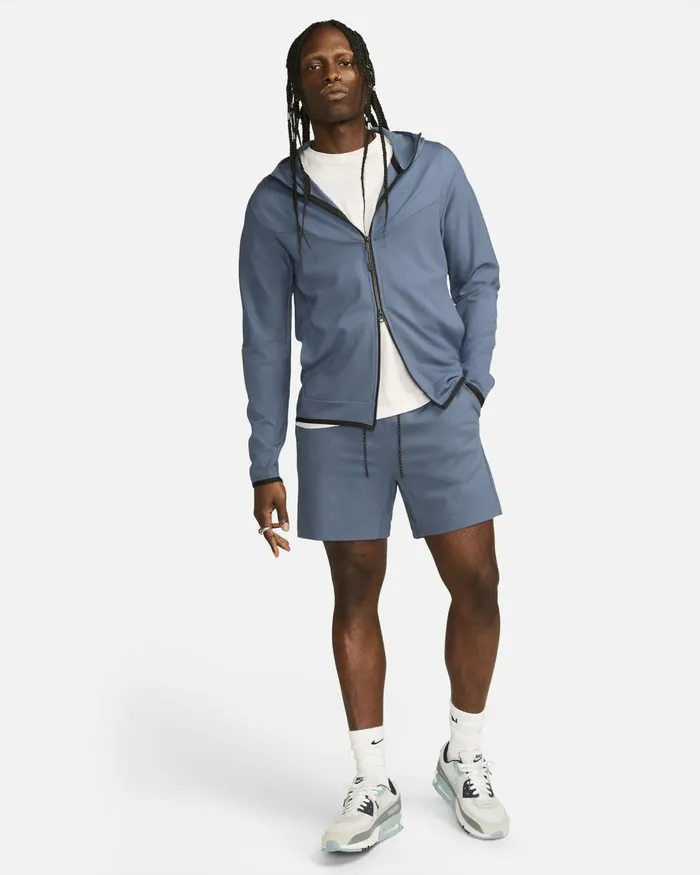 Men Nike Hoodies And Sweatshirts Sportswear Tech Fleece Lightweight Diffused Bluediffused Blue