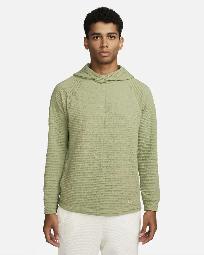 Men Nike Hoodies And Sweatshirts Yoga Oil Greenoil Green
