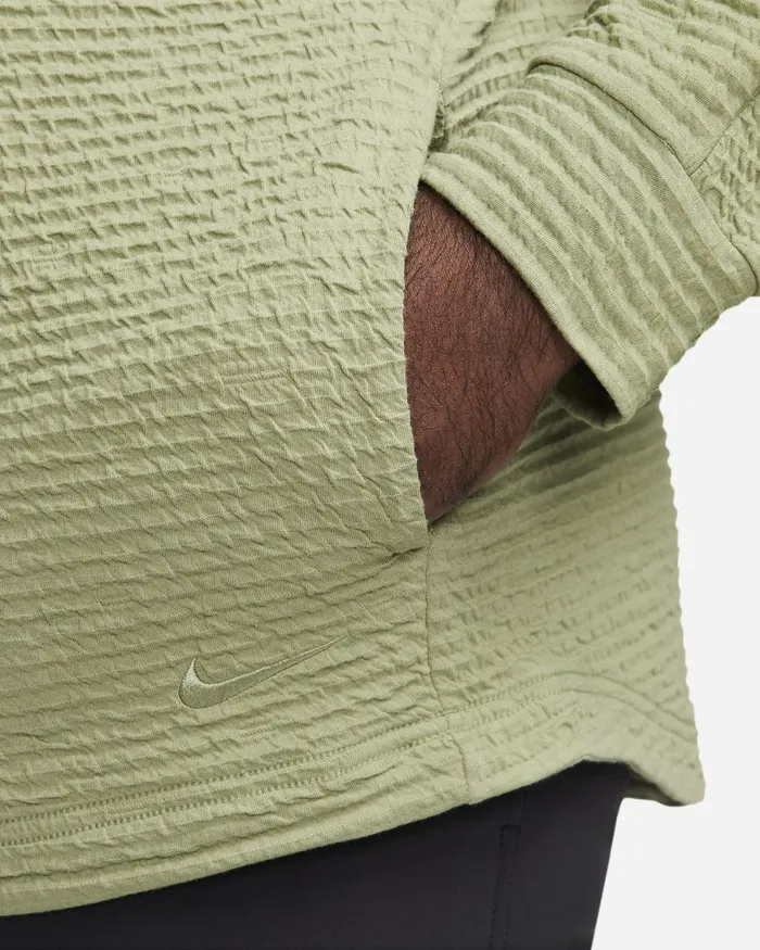 Men Nike Hoodies And Sweatshirts Yoga Oil Greenoil Green