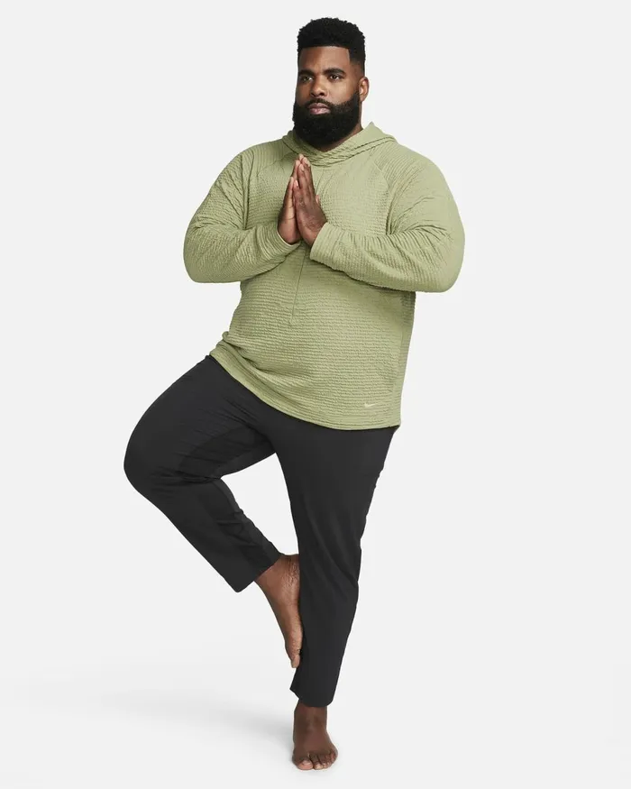 Men Nike Hoodies And Sweatshirts Yoga Oil Greenoil Green