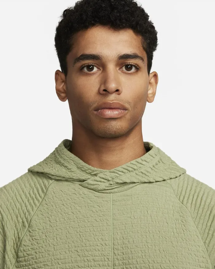 Men Nike Hoodies And Sweatshirts Yoga Oil Greenoil Green