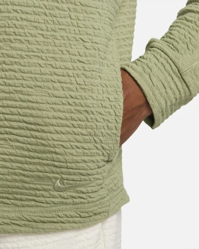 Men Nike Hoodies And Sweatshirts Yoga Oil Greenoil Green