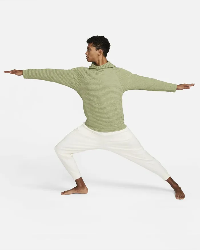 Men Nike Hoodies And Sweatshirts Yoga Oil Greenoil Green