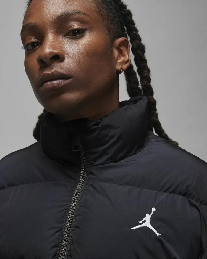 Men Nike Jackets Jordan Essentials Blackwhite