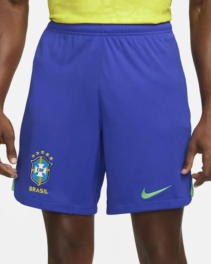 Men Nike Shorts Brazil 202223 Stadium Home Paramount Bluegreen Sparkgreen Spark