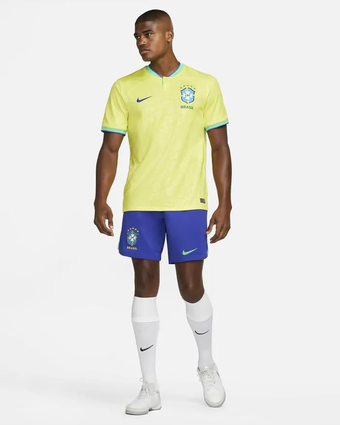 Men Nike Shorts Brazil 202223 Stadium Home Paramount Bluegreen Sparkgreen Spark