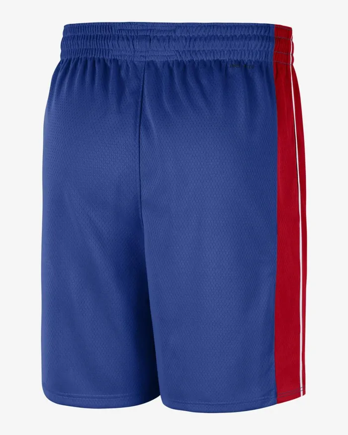 Men Nike Shorts Detroit Pistons Icon Edition Rush Bluewhite