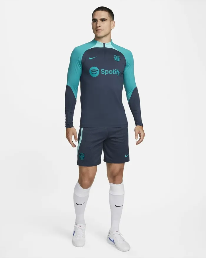 Men Nike Shorts FC Barcelona Strike Third Thunder Bluelight Aquaenergy