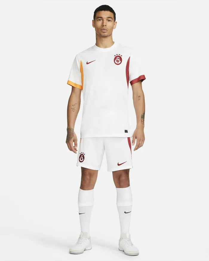 Men Nike Shorts Galatasaray SK 202223 Stadium Third Whitevivid Orangepepper Red