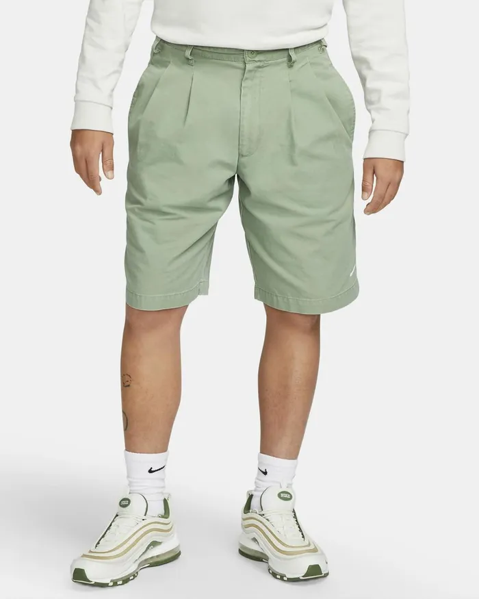 Men Nike Shorts Life Oil Greenwhite